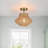 Neher Rattan Semi Flush Mount