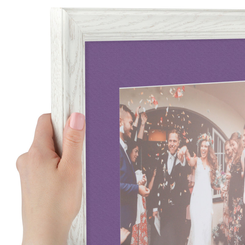 Cadre pour photo simple 10 "x 10" en bois mat, Raisin