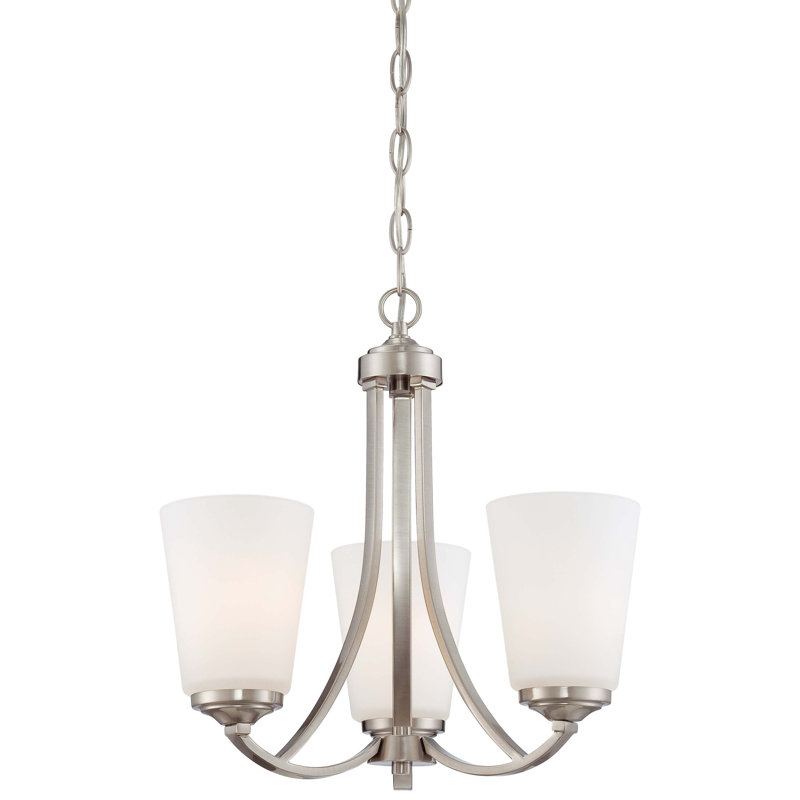 Rakhiya 3 - Light Steel Dimmable Chandelier