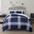 Serta Simply Clean Jax Plaid Antimicrobial 2-Piece Comforter Set-70078229-70078231