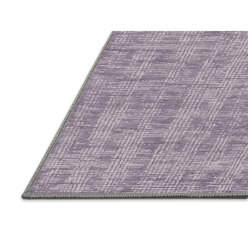 Tapis rose lavable à la machine, Rectangle 6 pi x 9 pi