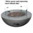 Humbert Bowl / Roca Outdoor Concrete Fire Pit 45,000 BTU - Includes Lava Rocks & PVC Cover-2082192383-2073045872-2073045879