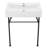 Claire 30" Ceramic Console Sink White Basin-1432270713