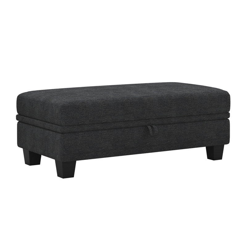 Anjana Bujesily Chenille Large Space Multipurpose Storage Ottoman For Sectional Modular Sofa Couch Also As Single Seat Or Low Table