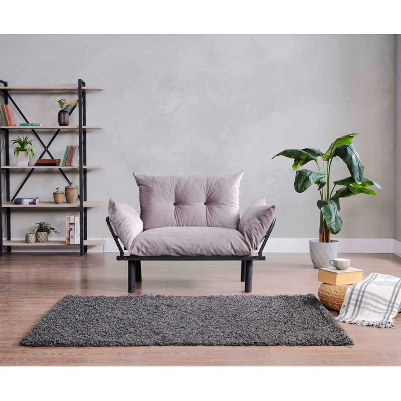 Canapé Renso, Tissu gris