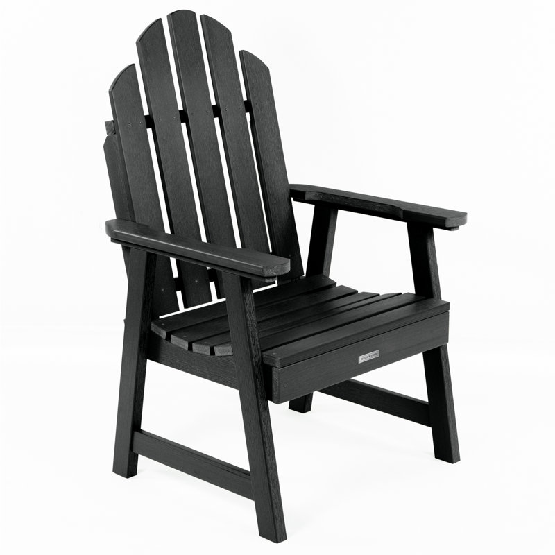 Chaise Adirondack en plastique / résine Rialto, Noir