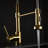 Radiant Gold Commercial Kitchen Faucet With Pull Down , Single Handle Function, 360 Rotatable Neck, Dual Option, Brass Made Attractive Pull-Down Spray, Operation, 360-Degree Turning Spout, Body,