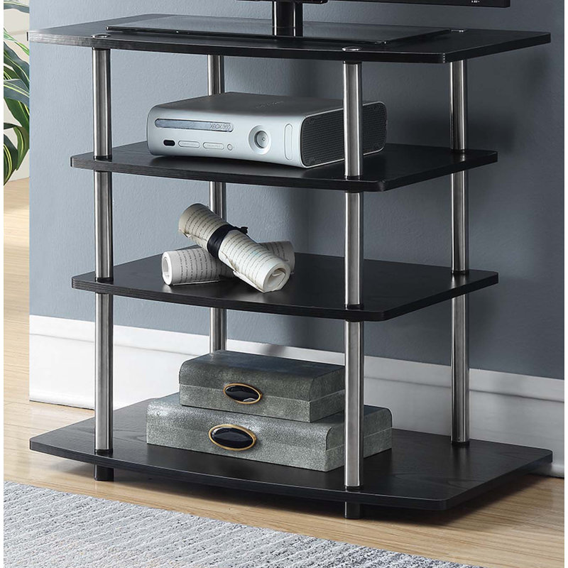 Meuble télé pour téléviseur de 32 po ou moins Edwin, Noir, noir, noir, noir