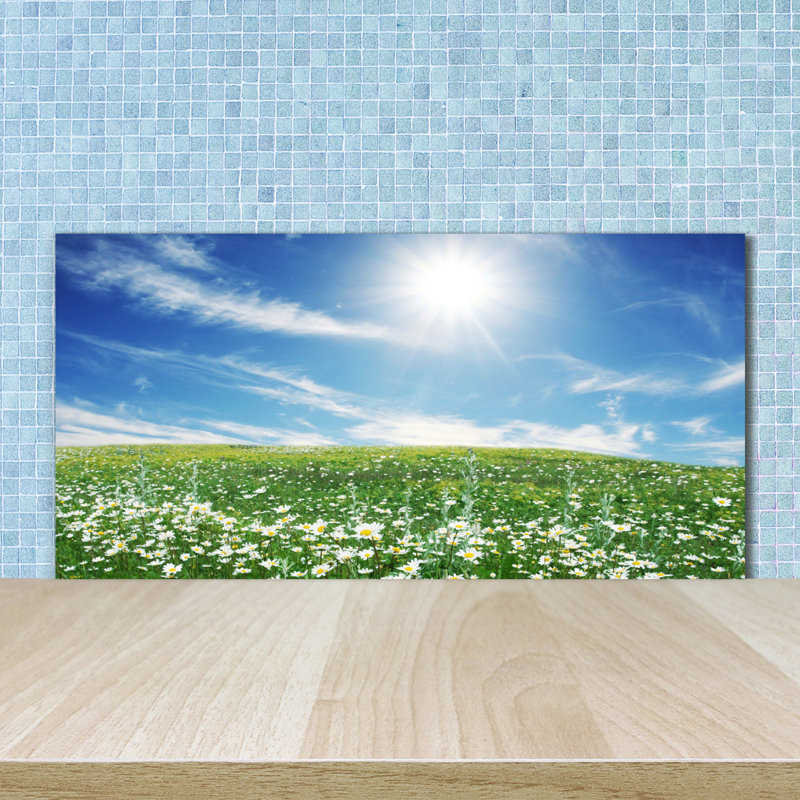 Louellen 50cm W x 100cm L Glass Peel and Stick Panel