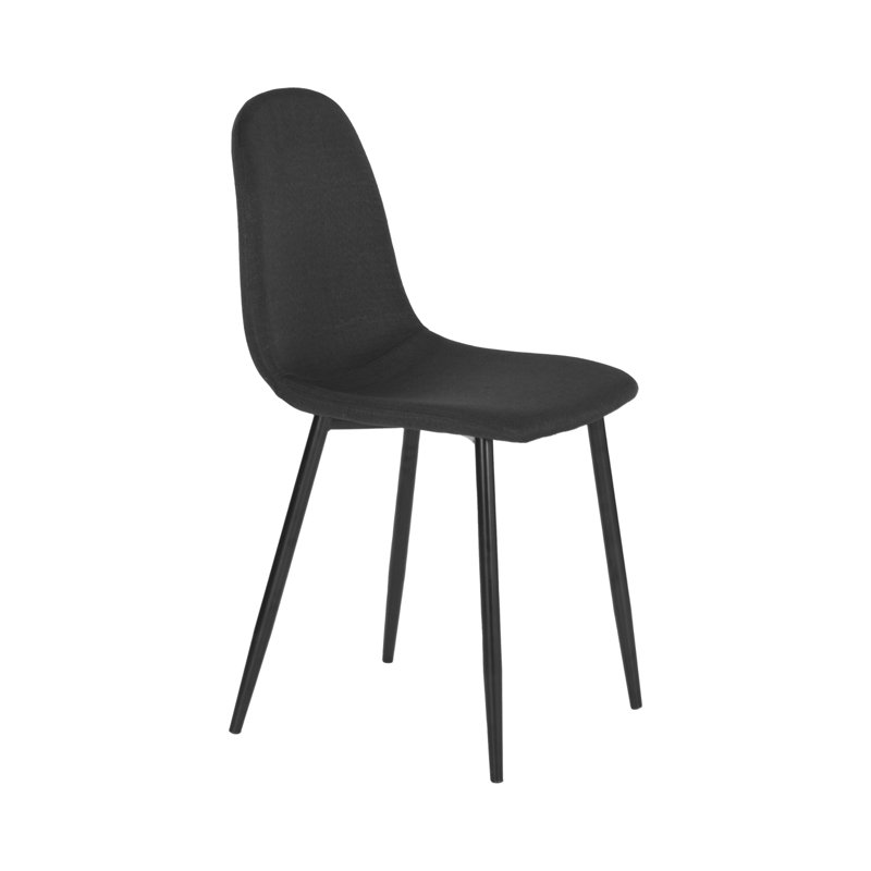 Upholstered Dining Chair, Black
