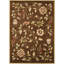 Tapis brun / bourgogne à motif floral Maggio-21588004