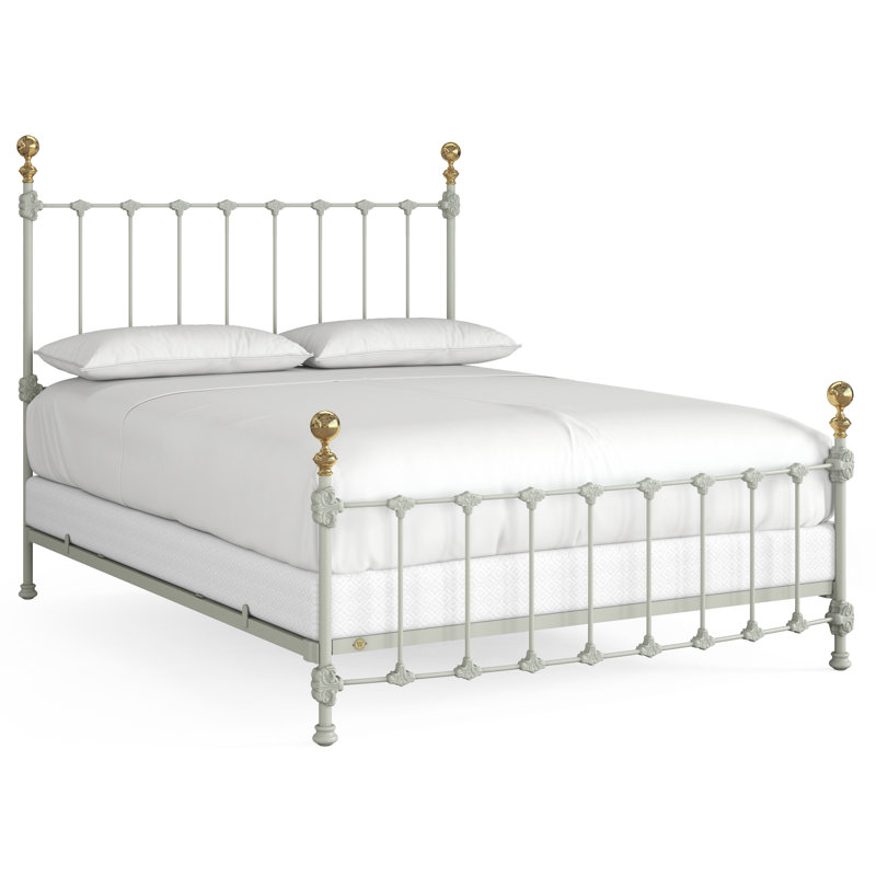 151 Palatial Bed | Complete Standard, California King, Gunmetal/Antique Gold