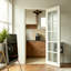 Porte intérieure avec cadre réglable assorti et porte intérieure française en verre givré MDF10 Lite -122909666-122615545