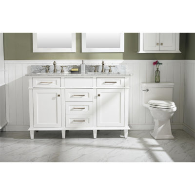 Ensemble de meuble-lavabo double 54 po Fredy