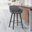 Tabouret de bar et de comptoir 26 po en similicuir et bois