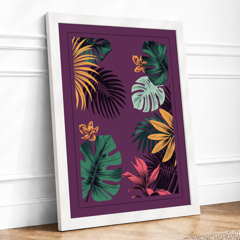 Tropical Garden Botanical - Print, A4 - 29.7 x 21.0 cm, White