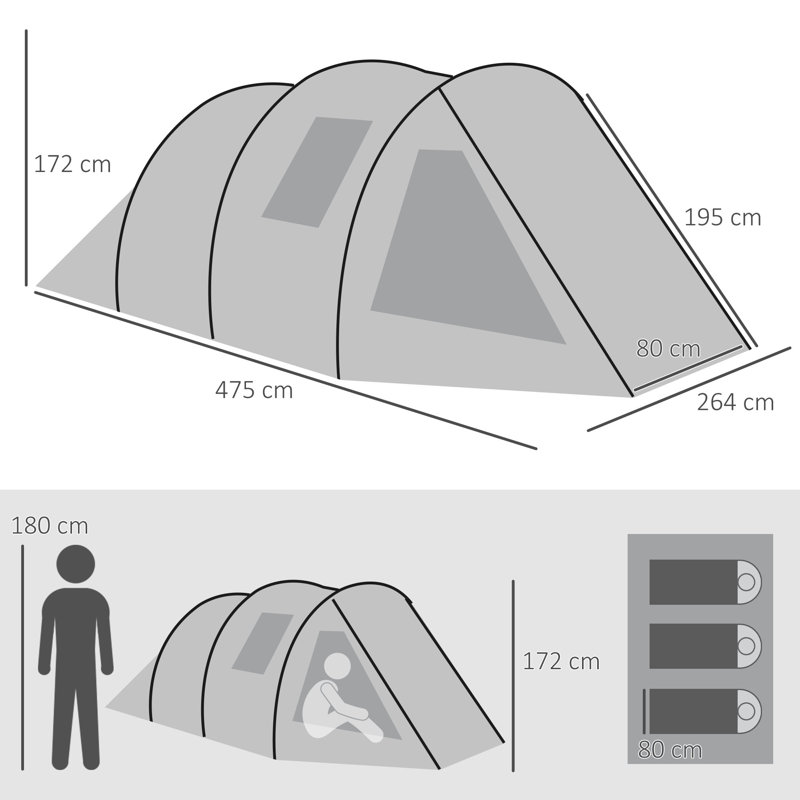 Trista 4 Person Tent