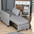 Convertible Sofa Lounger Chair Bed Multi-Functional Sleeper Recliner