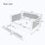 Traditional Style Rattan Daybed with 2 Drawers-1503784336-1503784337