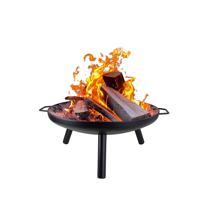 Deklen Round Steel Wood Burning Smokeless Fire Pit