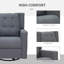 ° pivotant inclinable en lin de style moderne pour la maison et la chambre de bébé