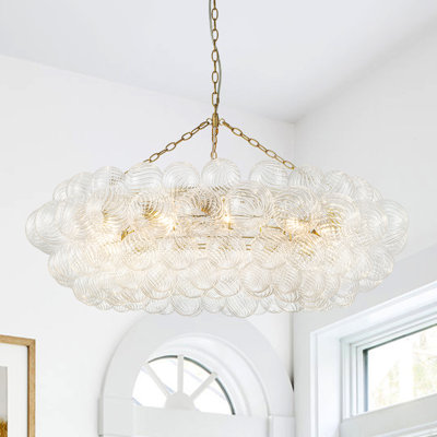 Theresa Cluster Chandelier with Glass Accents