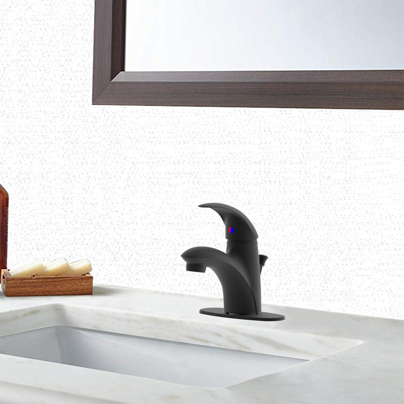 Centerset Single-handle Bathroom Faucet with Drain Assembly