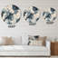 Oversized Mottled Fabric Flowers Wall Clock-59913303