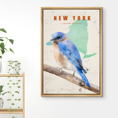 Oiseau bleu de New York IDÉE4WALL