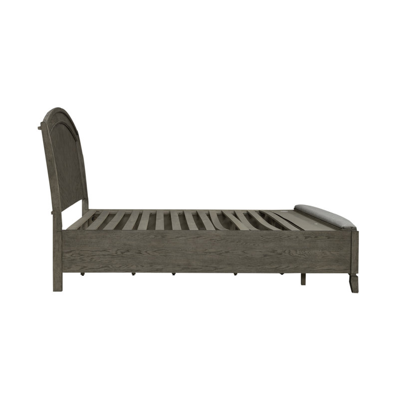Drelan Panel Storage Bed, King, Light Brown