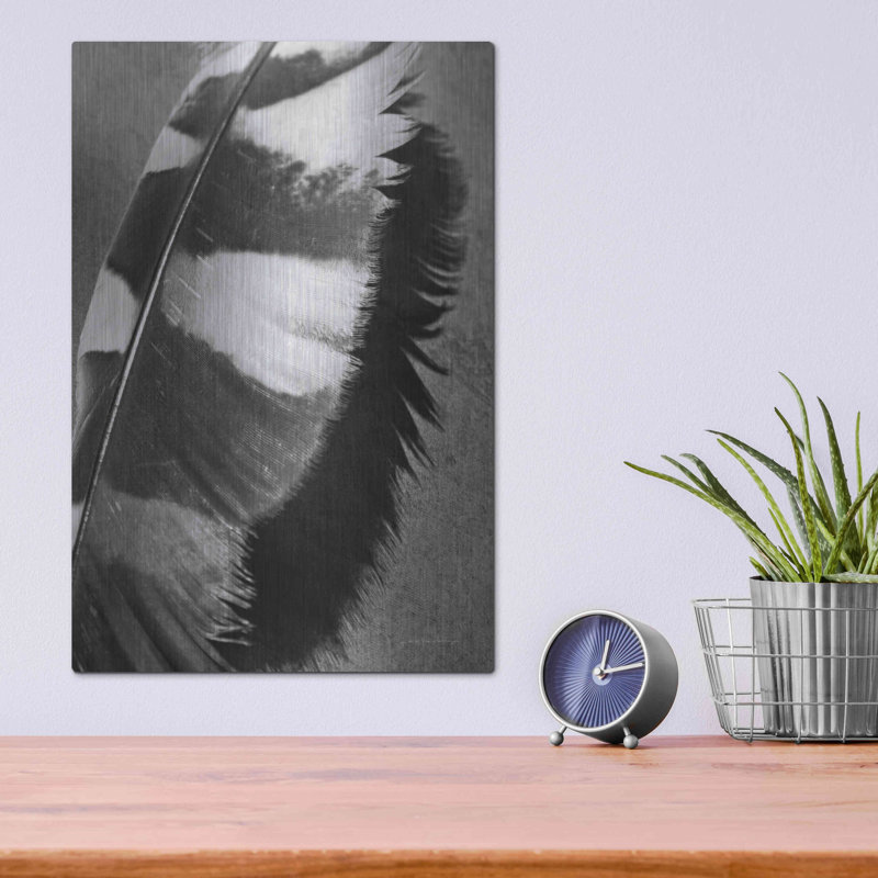 «Feather Shadow I» par Debra Van Swearingen, H 16 po x l 12 po
