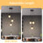 3 - Light Pendant amber Glass Amarieon