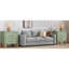 Table de chevet 2 tiroirs Sage Green