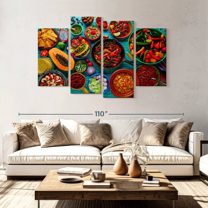Yarlin Mexican Food Mix, 54" H x 84" W