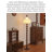 Mid-Century Vintage Solid Wood and Fabric Floor Lamp