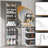 Home-Complete Over the Door Pantry Organizer - 9-Tier Organizer for Bathroom, Closet, or Kitchen Storage - Pantry Organizers and Storage
