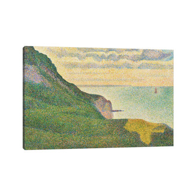 Seascape At Port-en-Bessin, Normandy, 1888 by Georges Seurat - Wrapped Canvas Print