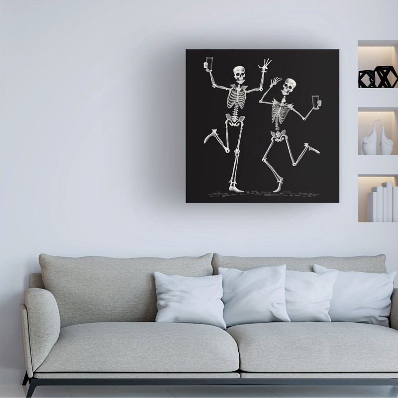 Sasha Skeleton IV Canvas Art, 18'' H x 18'' W