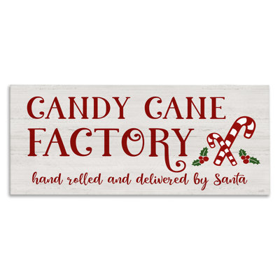 Art mural sur toile «Candy Cane Factory» par Natalie Carpentieri