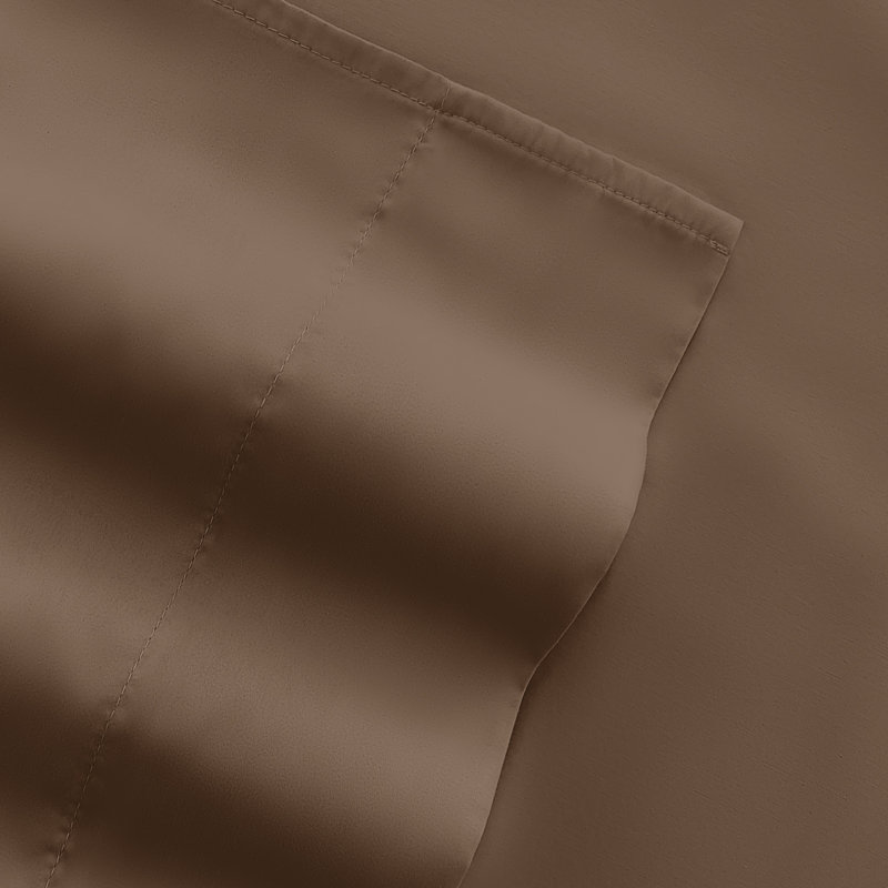 Ensemble de draps pour lit en microfibre brossée de 6 pièces Simply Soft, Ensemble de draps pour lit simple TG + un drap-hou
