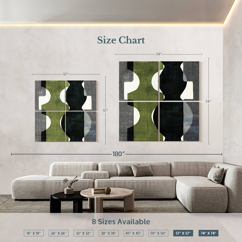 Geometric Deco With Green