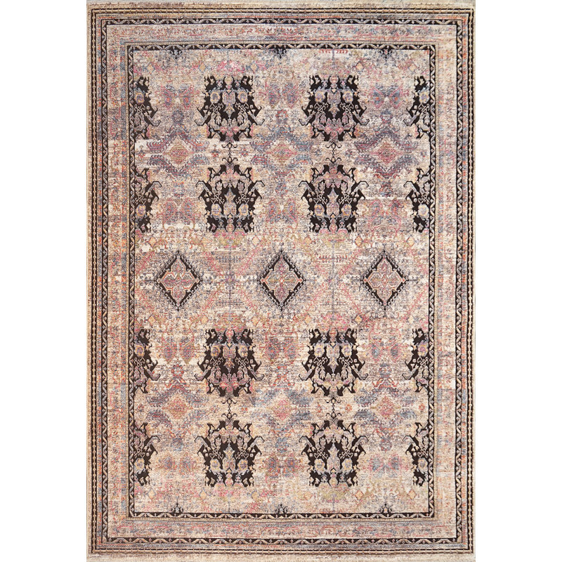 Oriental Indoor Rug, Rectangle 9" x 12'6"