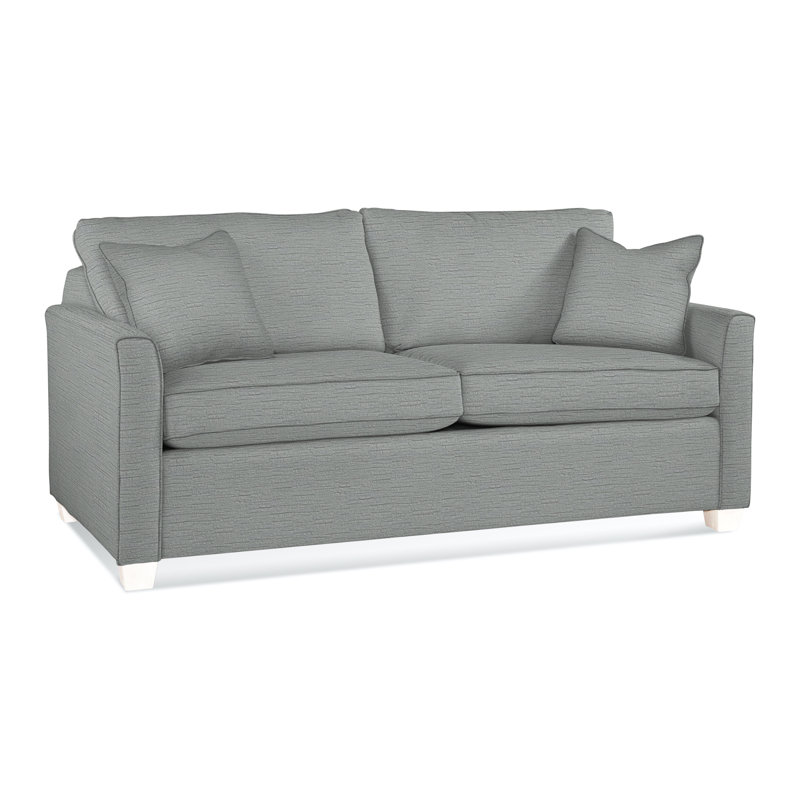 Charleston 77" Sleeper Sofa , Eggshell Polyester Blend, Frost White, Air Dream
