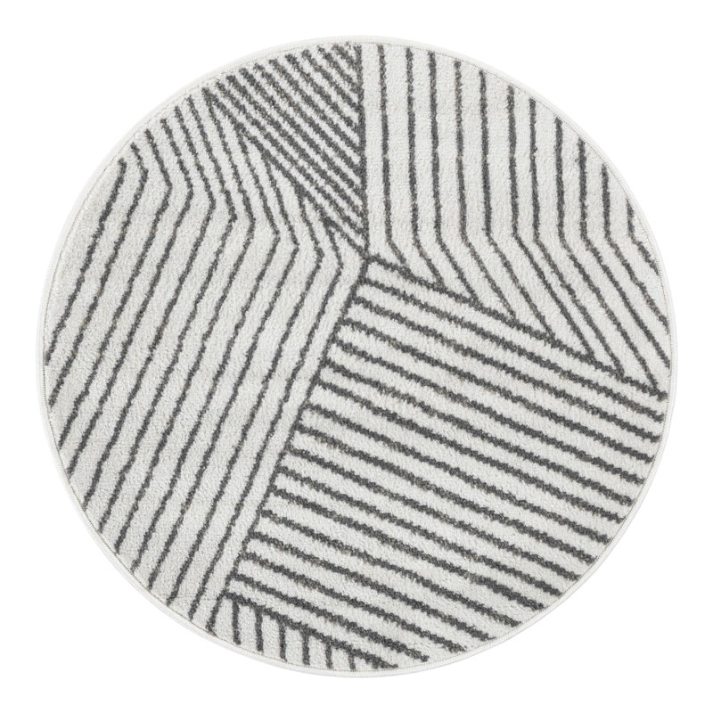 Latitude Run® Orkla Nikolis Rug Ivory, Round 3'1"