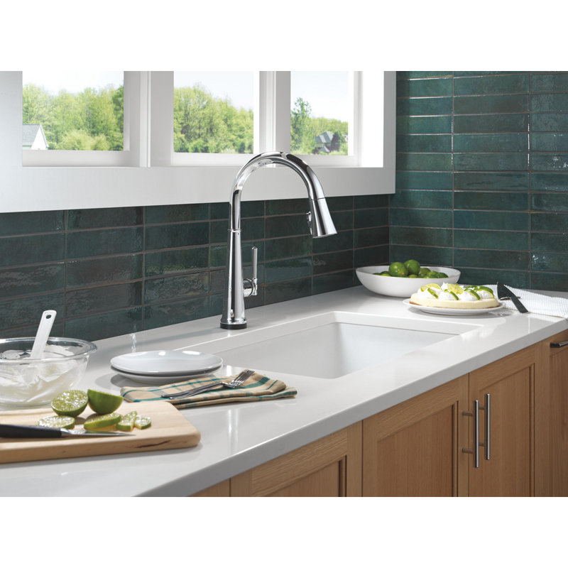 Emmeline Touch2O Kitchen Sink Faucet with Touchless Technology, Lumicoat  Chrome