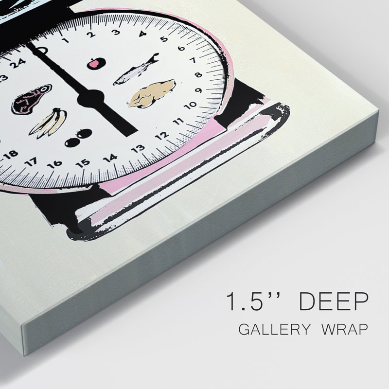 Retro Kitchen Appliance II - Ensemble de 3 peintures sur toile tendue, H 36 po x l 72 po x P 1 po