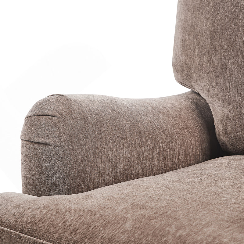 Fauteuil en tissu cacao
