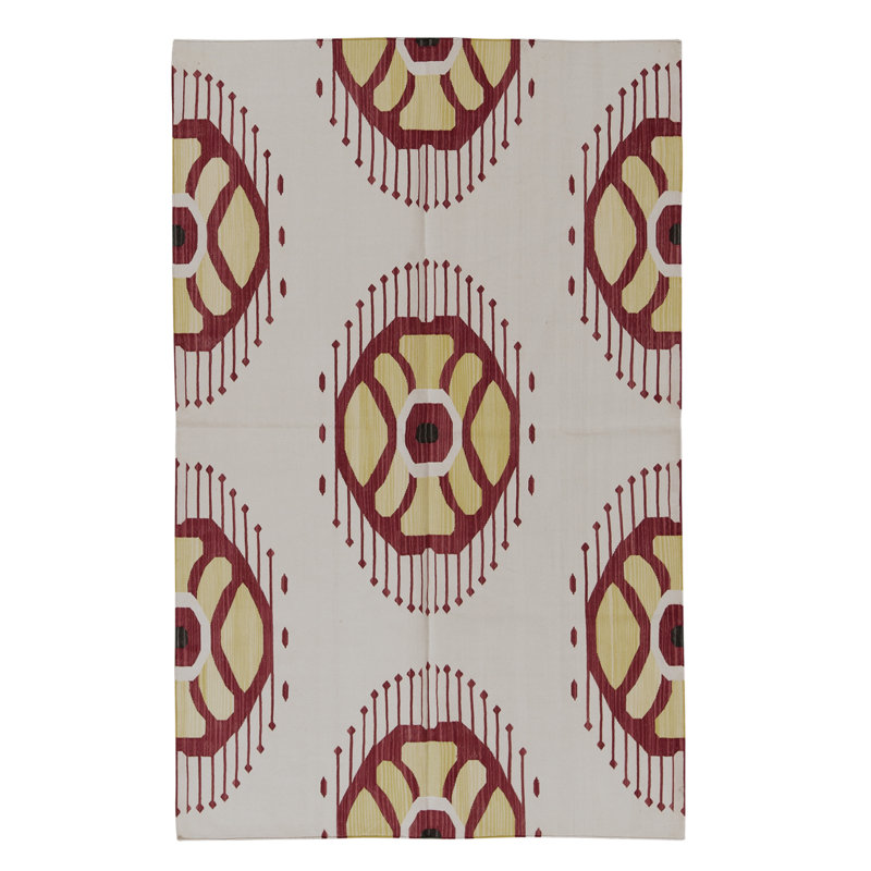 Flatweave Wool Ikat Indoor Rug