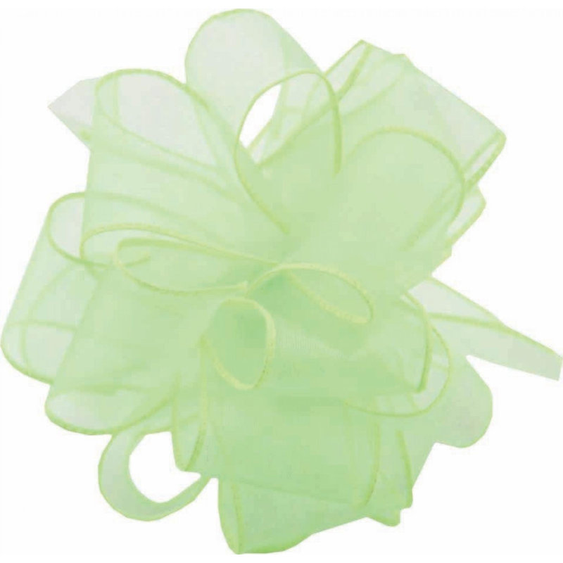Ruban diaphane 50 fils, Vert citron