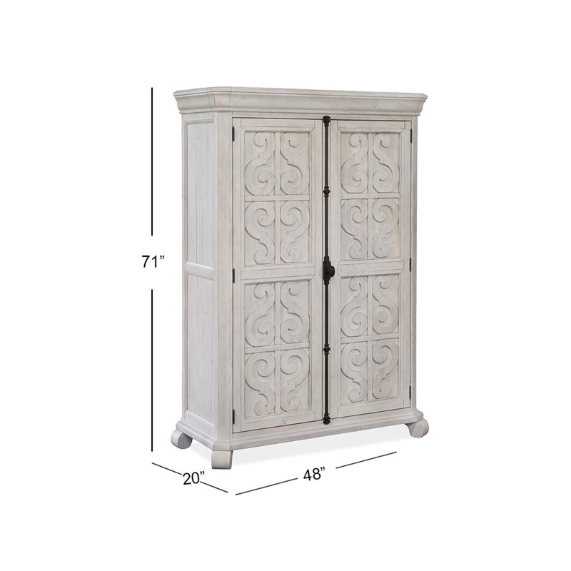California King Panel Bed 2 Nightstands Drawer Dresser With Shaped Mirror And Armoire